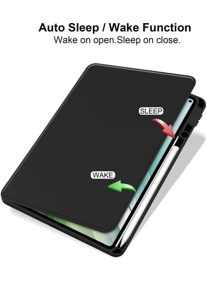 Case for Huawei Matepad Pro 12.2-inch (2024/2025),Multi-functional Anti-fall Tablet Case with Auto Sleep/Wake  Stand Function  Pen Slot,Kids-Friendly Protective Cover (Black) - Image 2